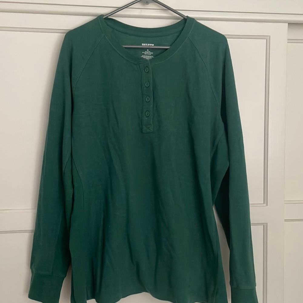 Duluth cozy green long sleeve